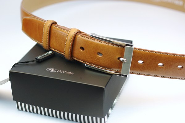 Leather belt - photo #16